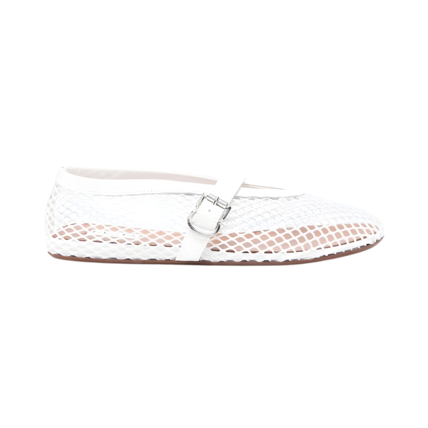 Alaïa Buckle Ballet Flat 'White' (Women)