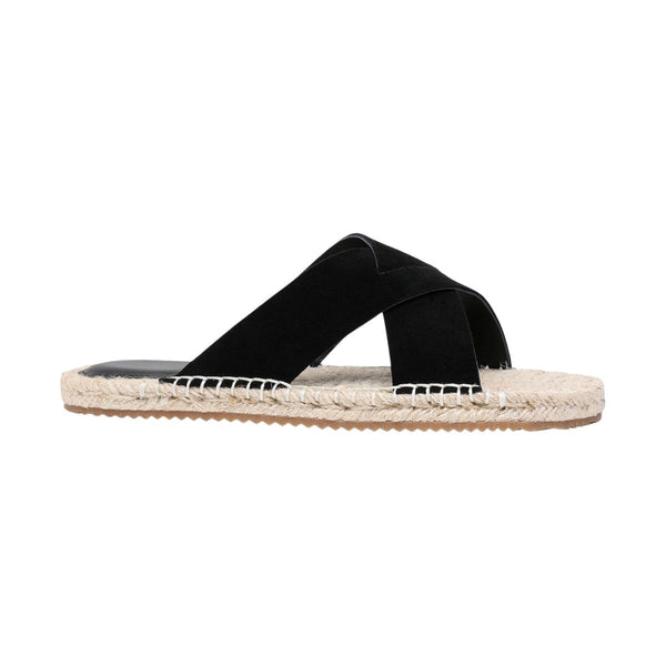Zegna Triple Stitch™ Espadrille Sandal 'Black Suede' (Men)
