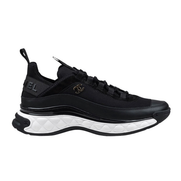 Chanel Velvet Calfskin Sneaker 'Black' (Women)