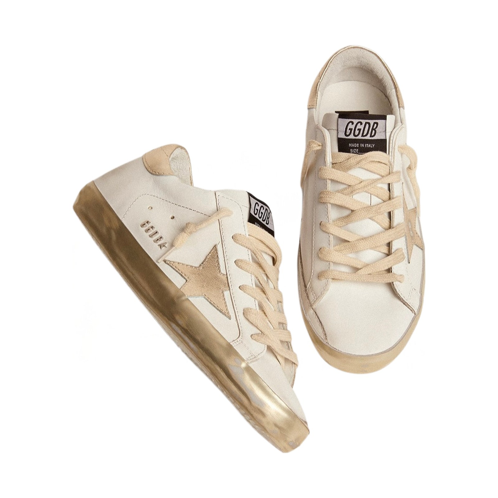 Golden Goose Super-Star 'Gold Sparkle Foxing Studs' (Women)