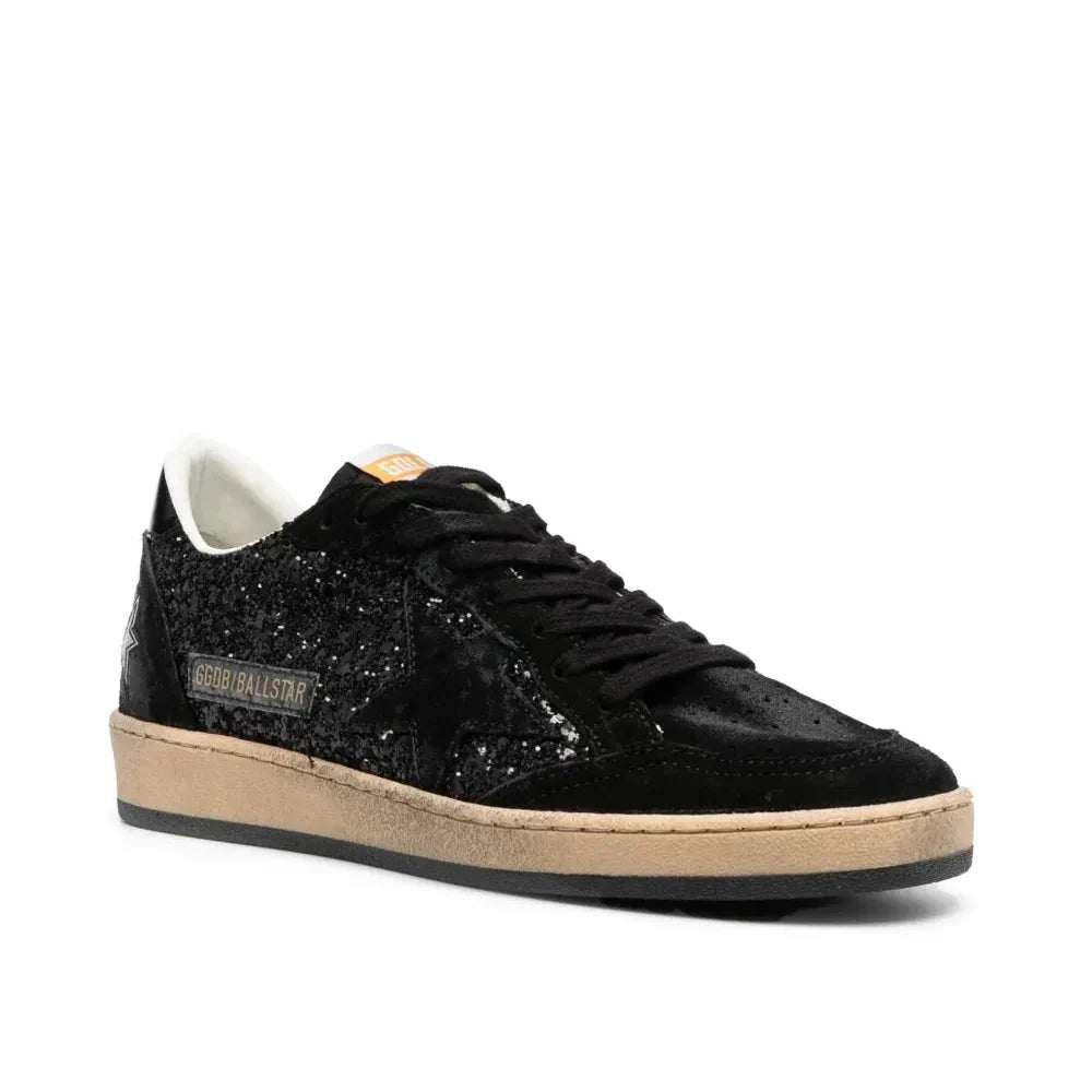 Golden Goose Ball-Star 'All Black Glitter' (Women)
