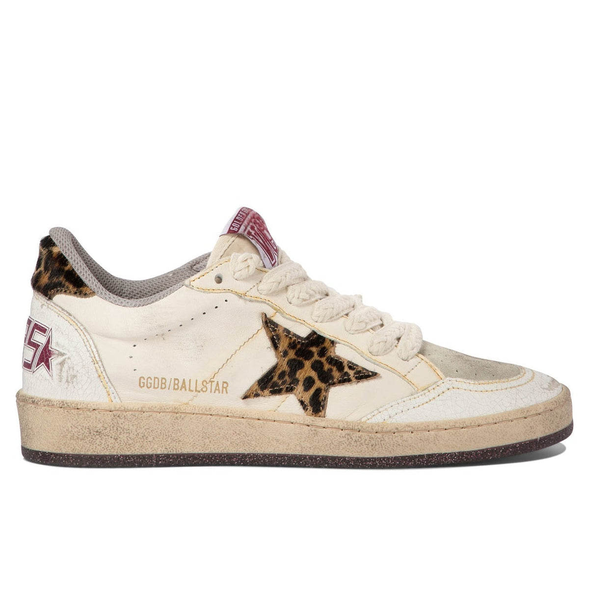 Golden Goose Ball-Star 'White Beige Leopard Black' (Women)