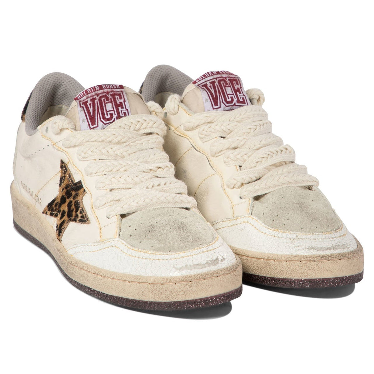 Golden Goose Ball-Star 'White Beige Leopard Black' (Women)
