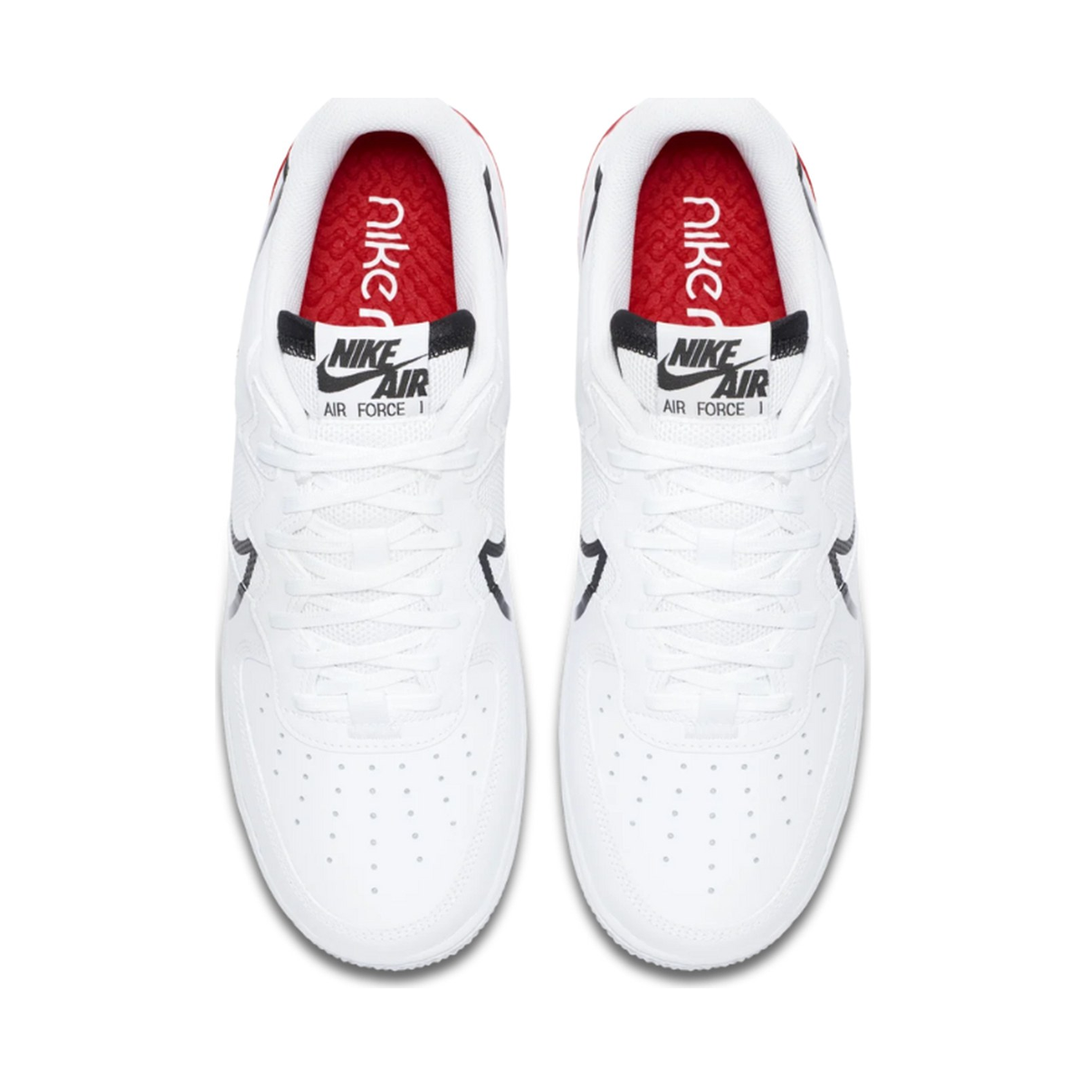 Nike Air Force 1 React 'White Black Red' (Unisex)