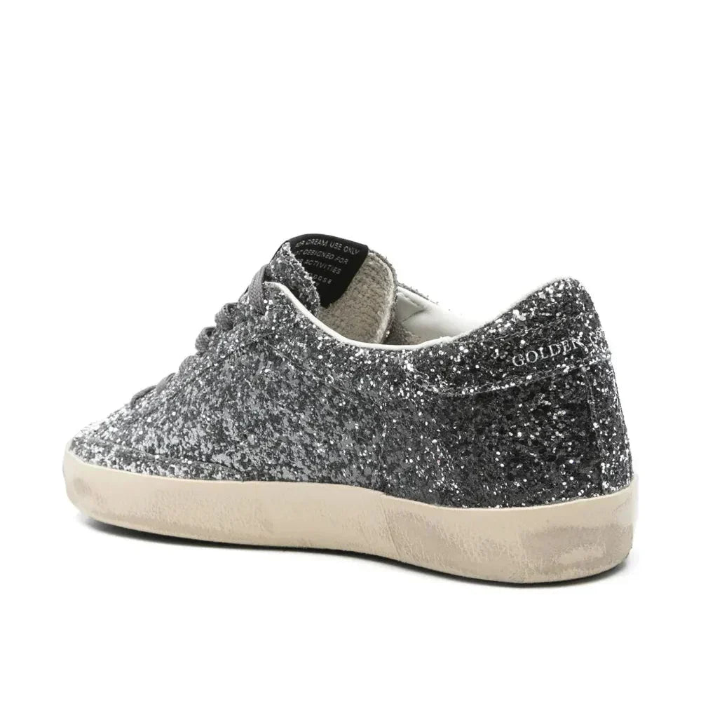 Golden Goose Super-Star 'Glitter Silver Metallic Star' (Women)