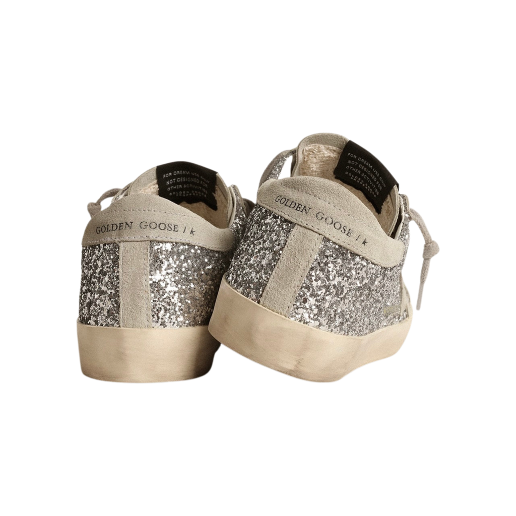 Golden Goose Super-Star 'Silver Glitter Ice Grey Star' (Women)