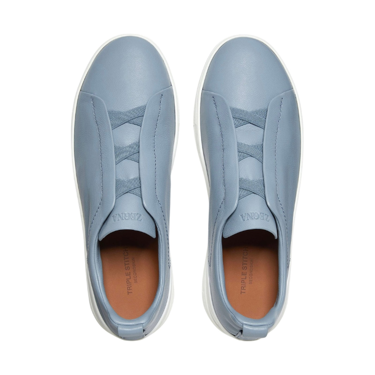 Zegna Triple Stitch™ SECONDSKIN Sneaker 'Light Blue' (Men)