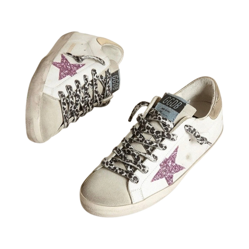 Golden Goose Super-Star 'Glitter Gold Heel Tab' (Unisex)