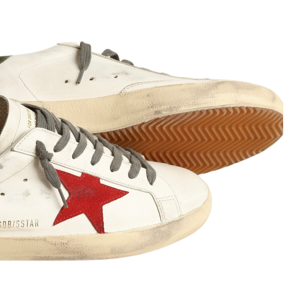 Golden Goose Super-Star 'Red Star Green Heel Tab' (Men)