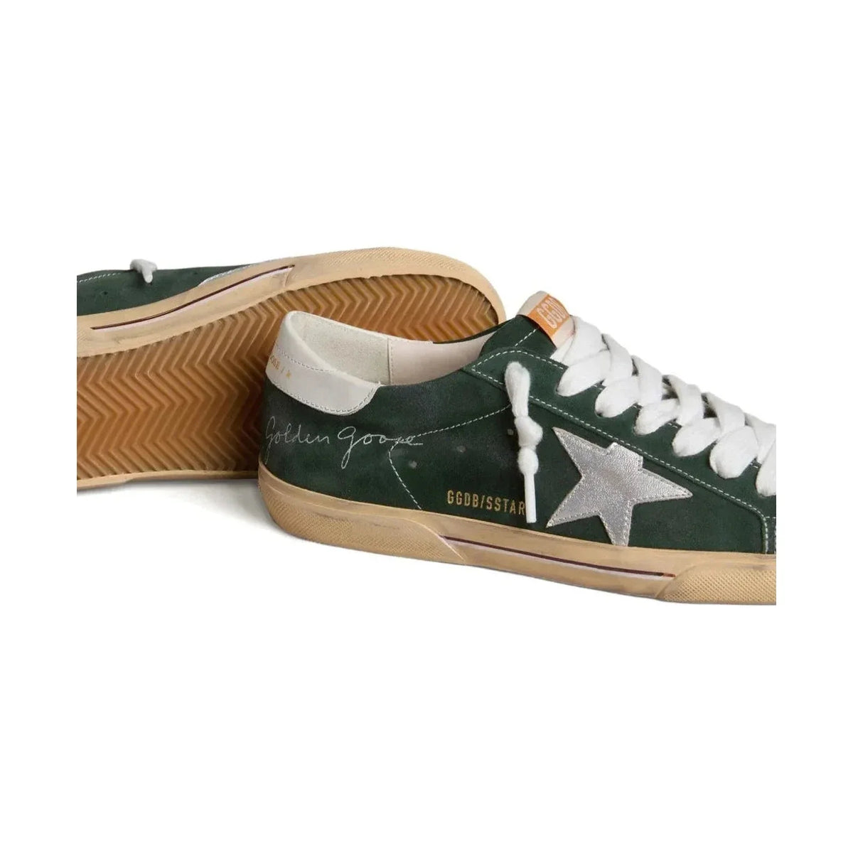 Golden Goose Super-Star 'Green Suede Silver Star' (Men)