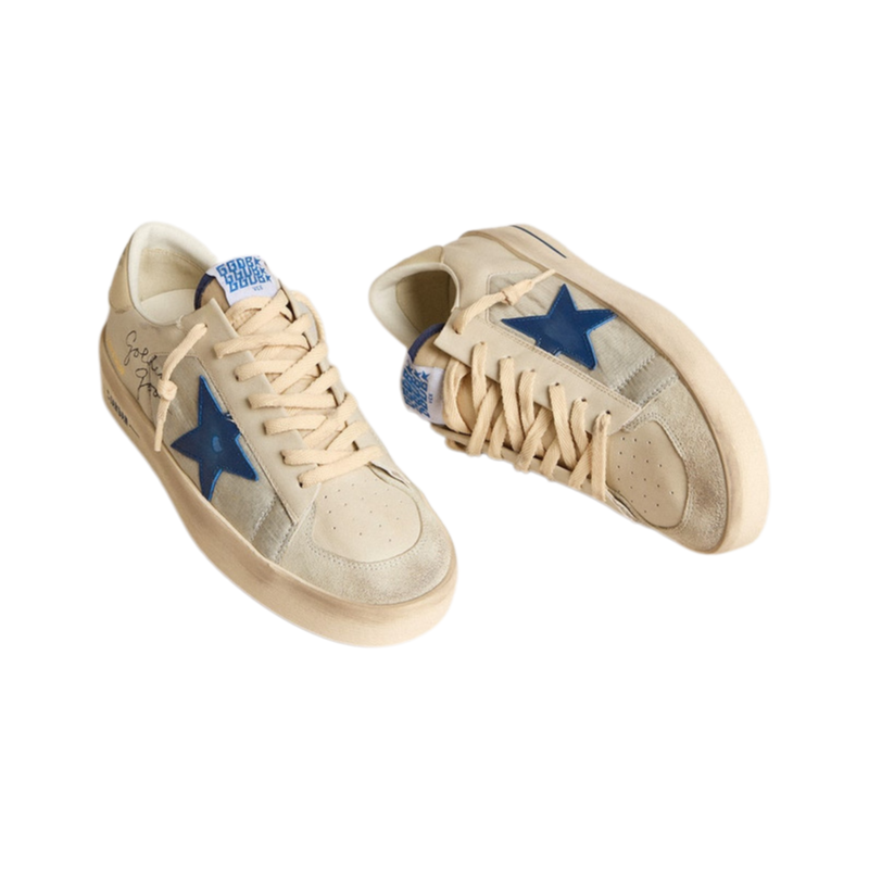 Golden Goose Stardan 'Ivory Blue Star' (Men)
