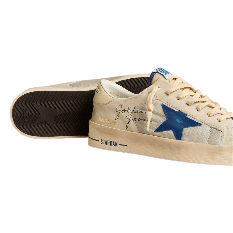 Golden Goose Stardan 'Ivory Blue Star' (Men)