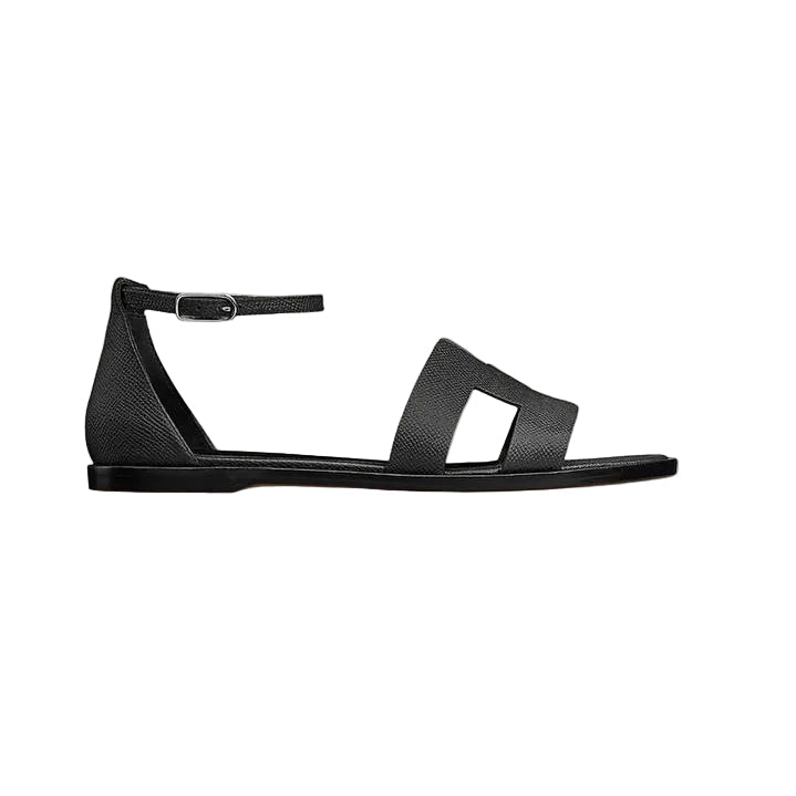 Hermès Santorini Sandal 'Étoupe Black' (Women)