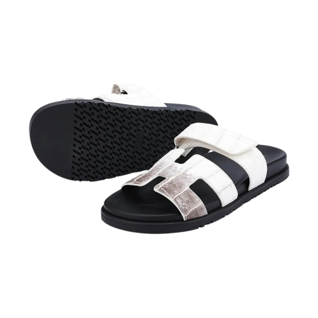 Hermès Chypre Sandal 'Himalaya Crocodile' (Men)