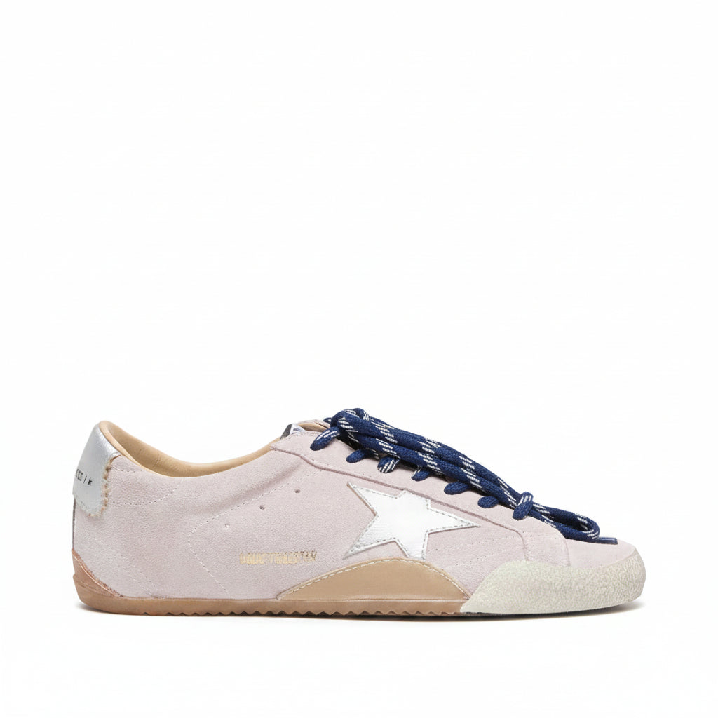 Golden Goose True-Star 'Pastel Pink Suede Silver Star' (Women)