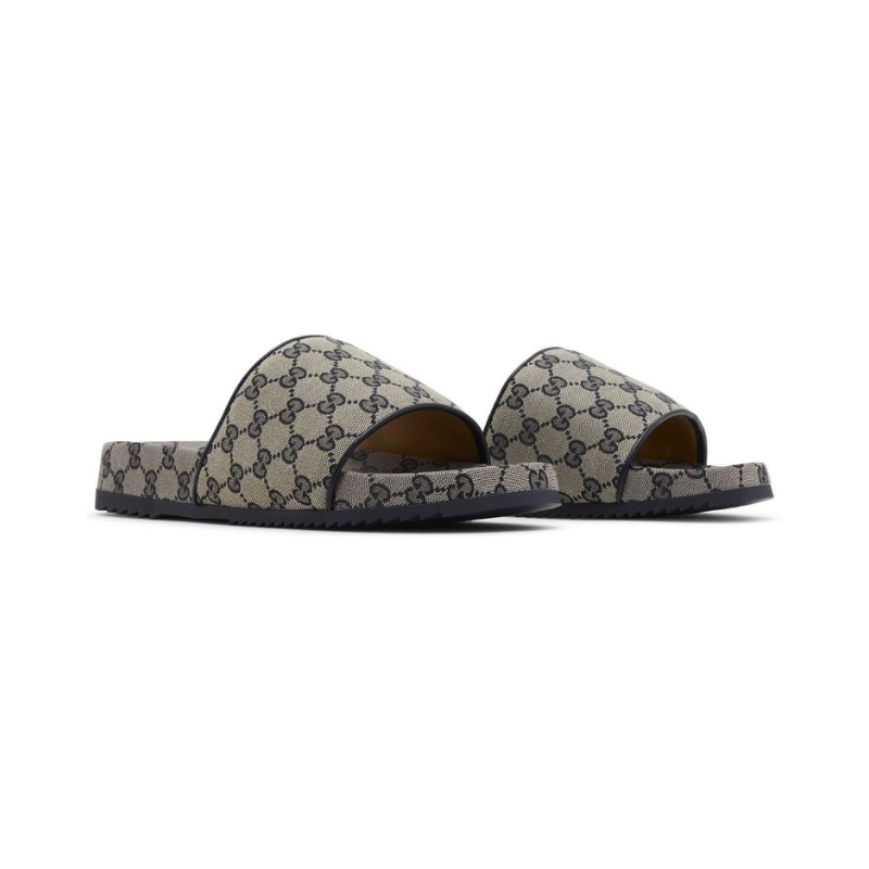 Gucci GG Slide 'Beige Blue Monogram' (Unisex)