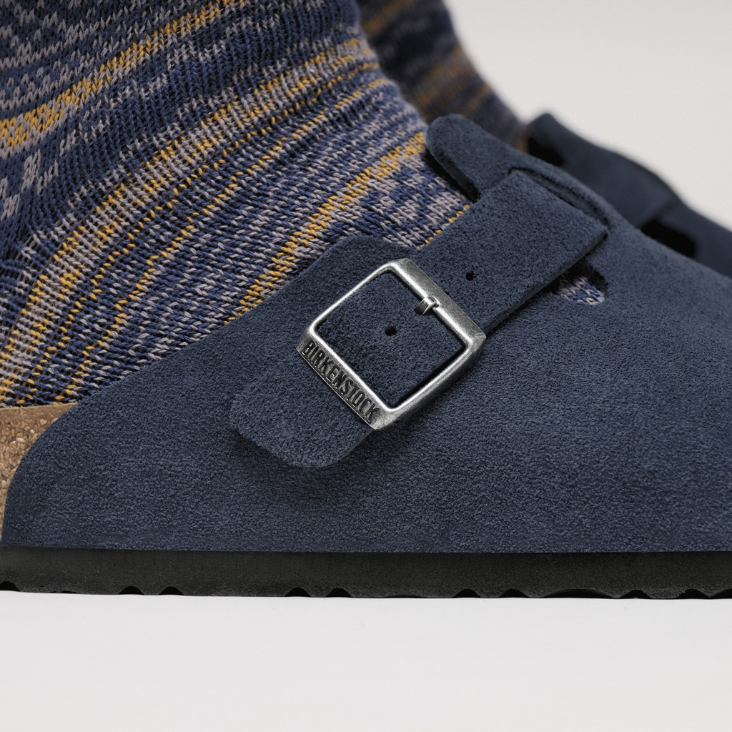 Birkenstock Boston 'New Navy Suede' (Unisex)
