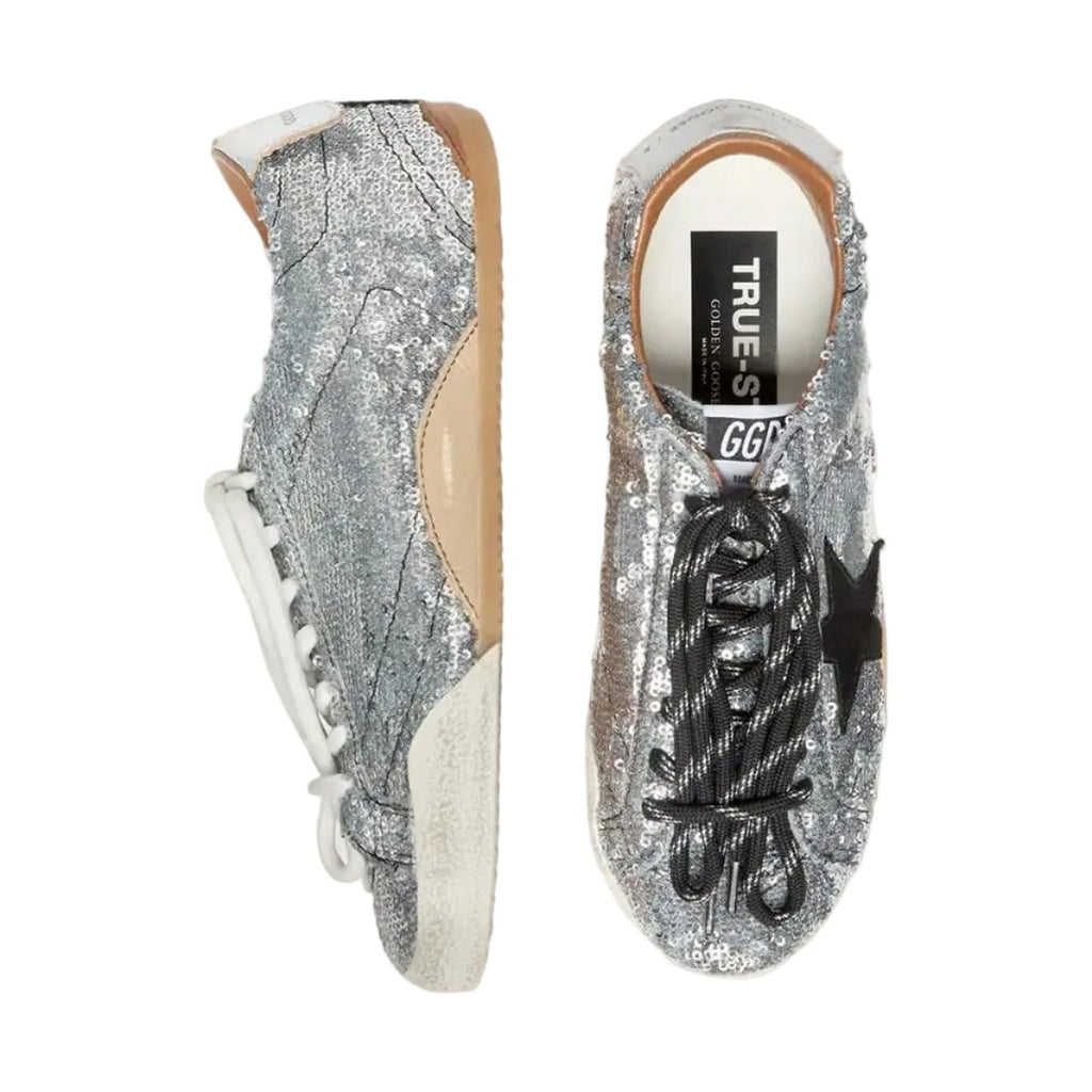 Golden Goose True-Star 'Silver Sequins Black Star' (Women)