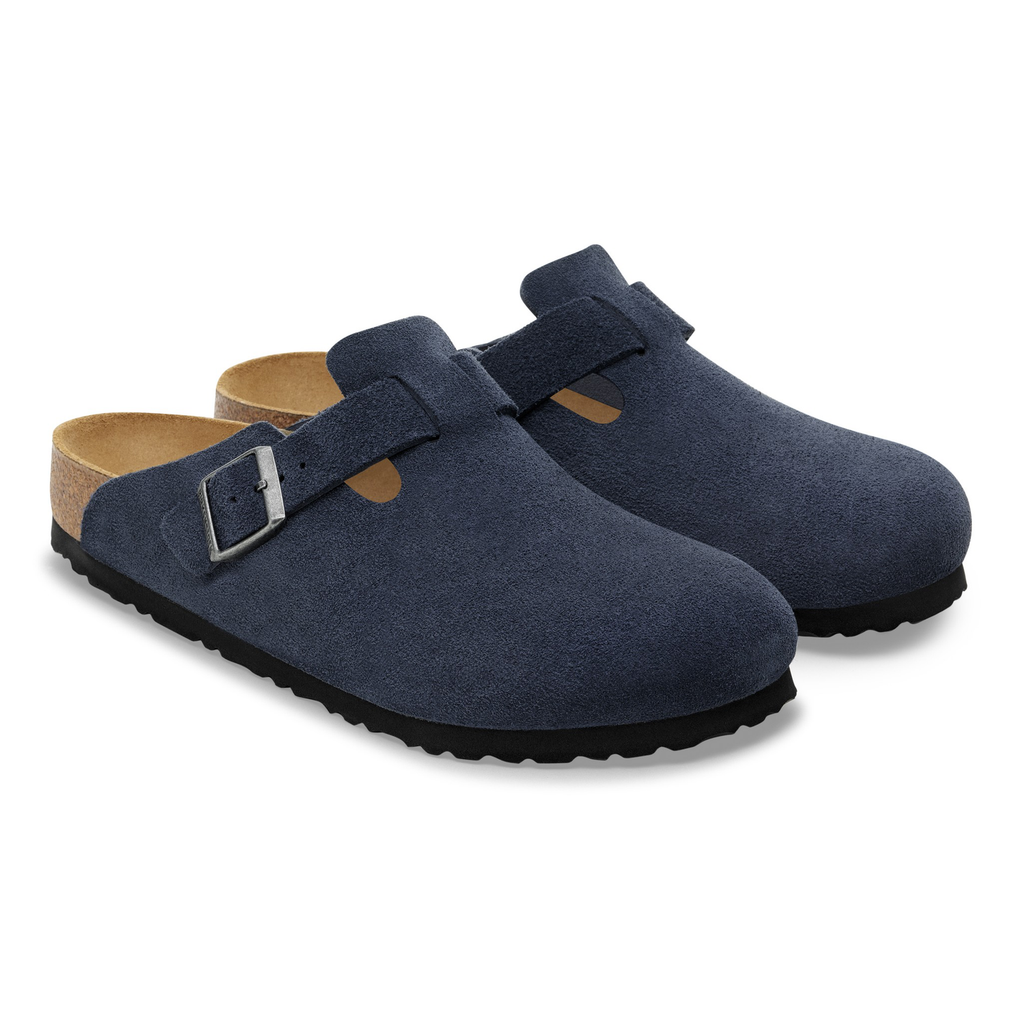 Birkenstock Boston 'New Navy Suede' (Unisex)
