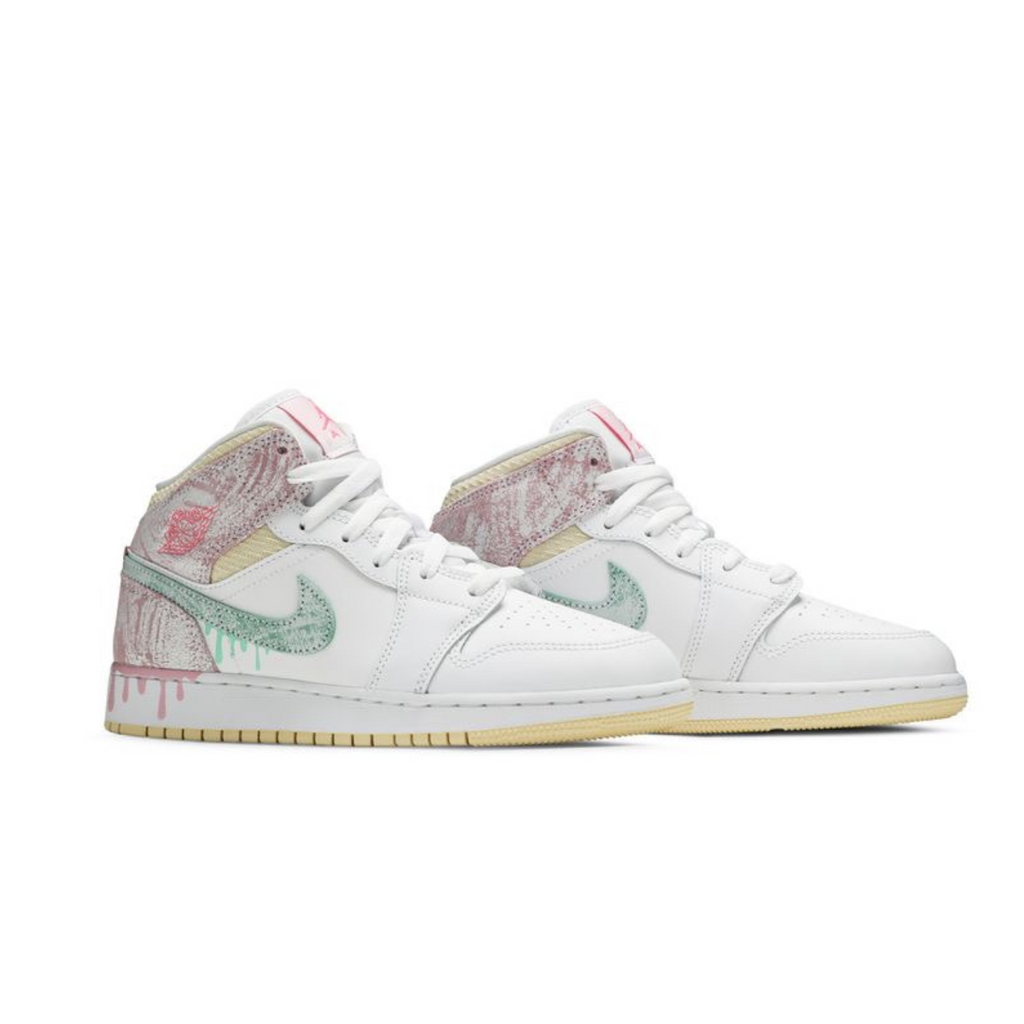 Air Jordan 1 Mid SE 'Ice Cream' (Kids)
