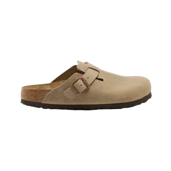 Birkenstock Boston Soft Footbed 'Taupe Suede' (Women)
