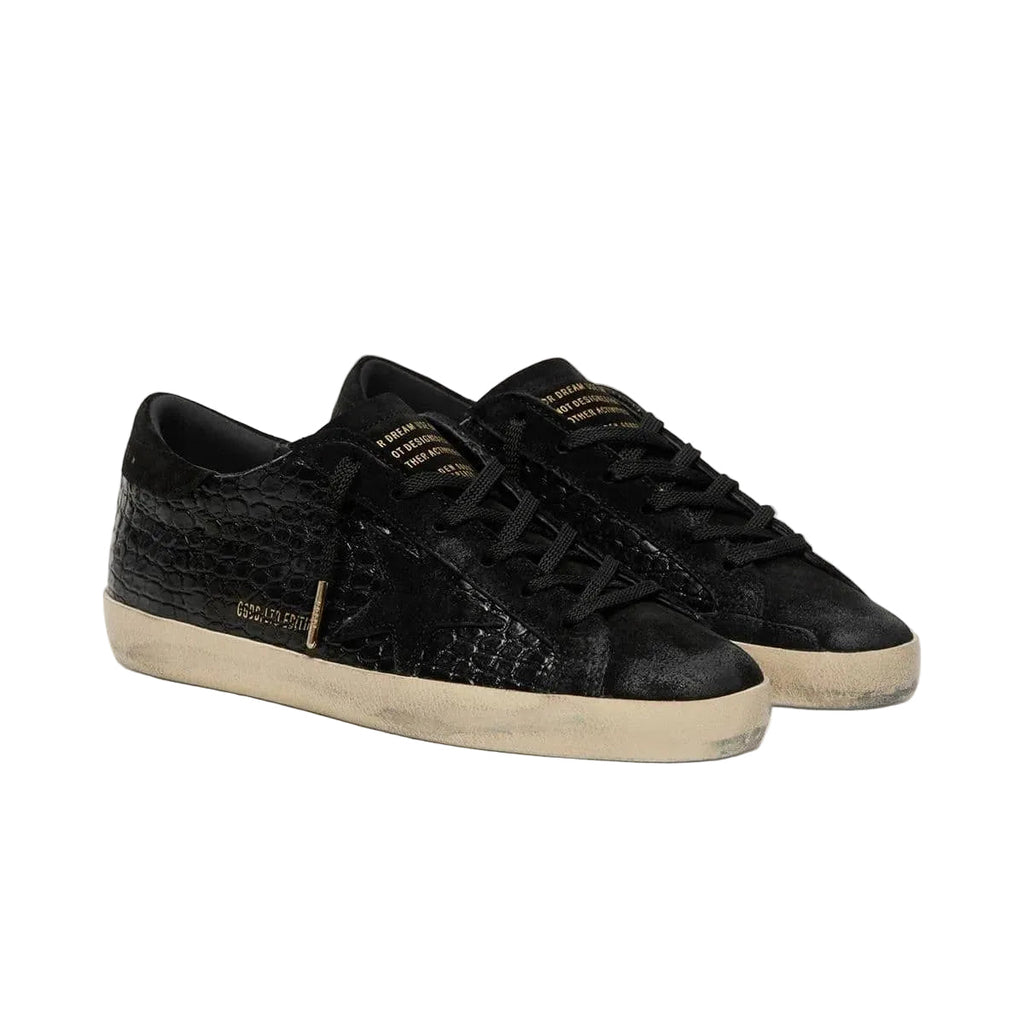 Golden Goose Super-Star LTD 'Black Croc-Print' (Unisex)