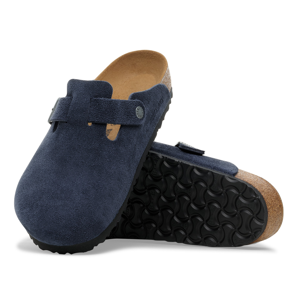 Birkenstock Boston 'New Navy Suede' (Unisex)