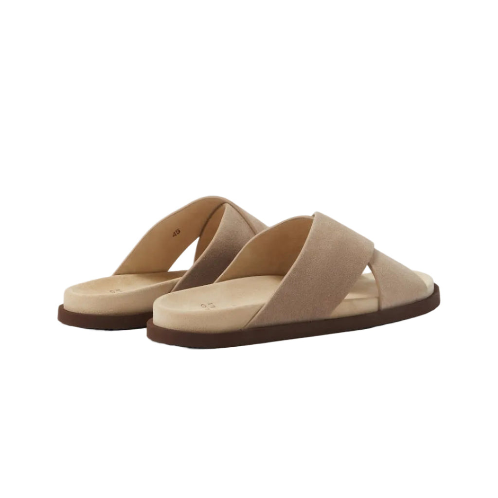 Brunello Cucinelli Crossover Sandal 'Beige Suede' (Men)