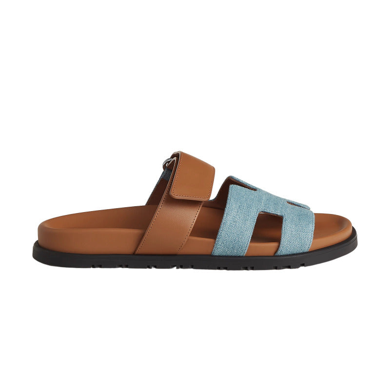 Hermès Chypre Sandal 'Bicolor Denim' (Women)