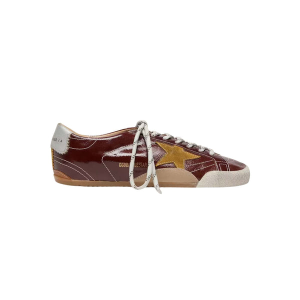 Golden Goose True-Star 'Burgundy Silver Heel Tab' (Women)