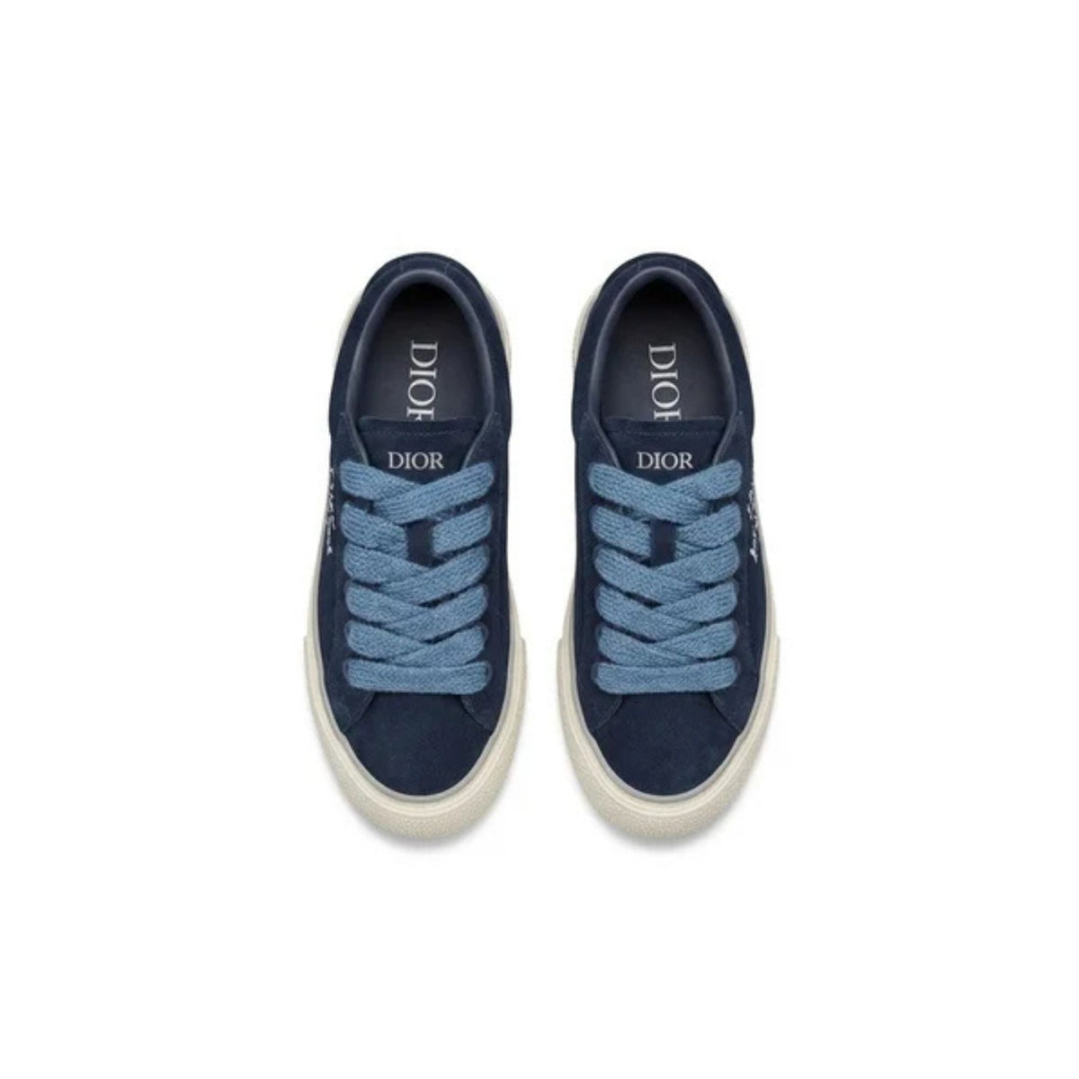 Dior B33 Low Dior For My Real Friends 'Dark Blue Suede' (Men)