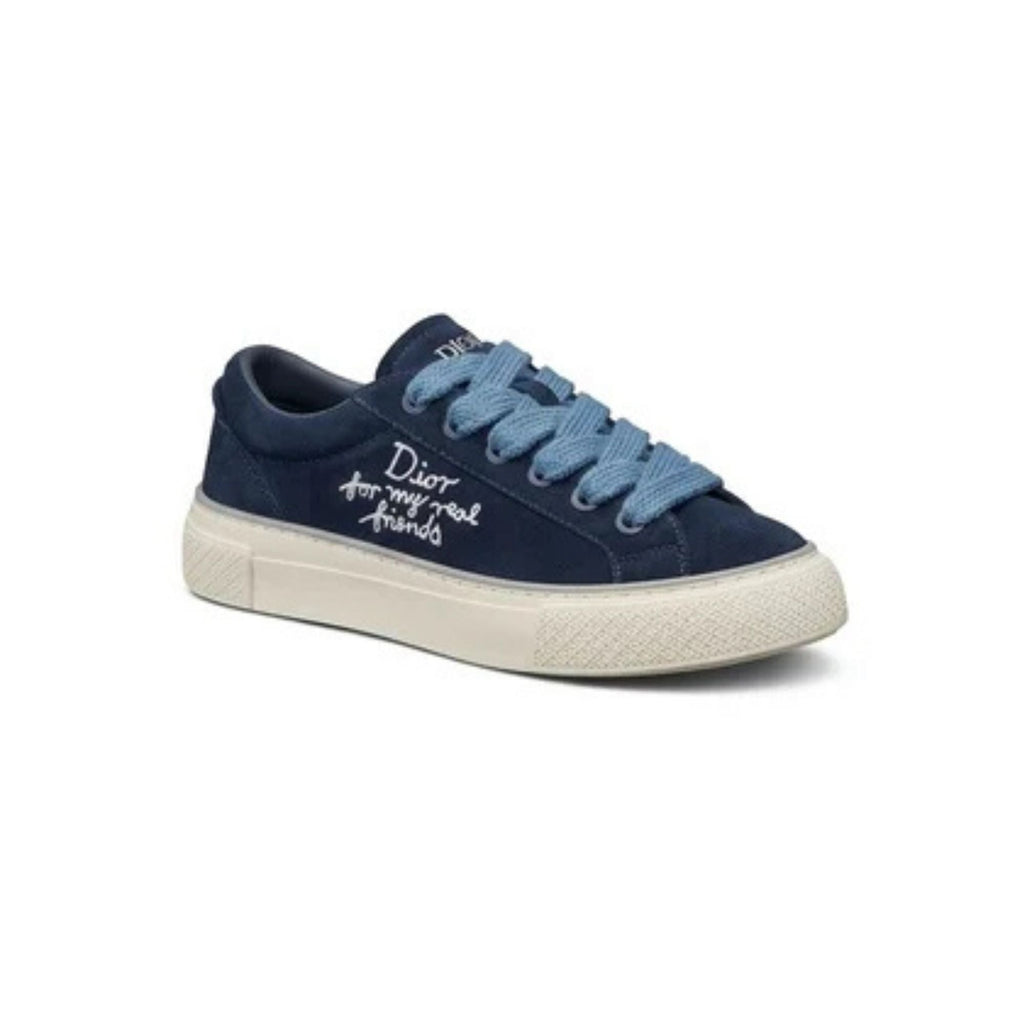 Dior B33 Low Dior For My Real Friends 'Dark Blue Suede' (Men)