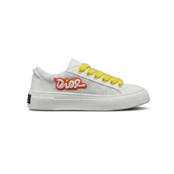 Dior B33 Low Sneaker 'White Suede Yellow Laces' (Men)