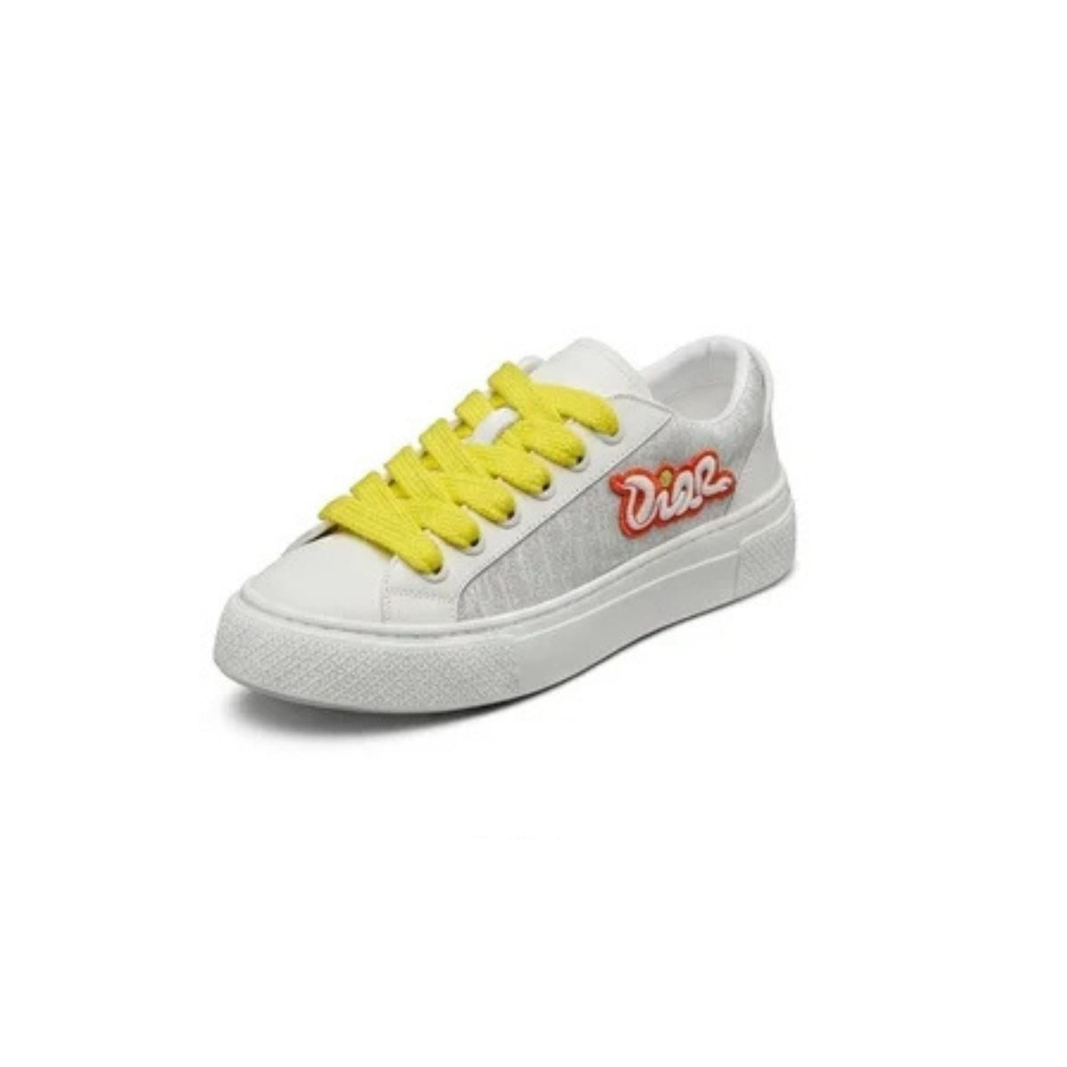 Dior B33 Low Sneaker 'White Suede Yellow Laces' (Men)