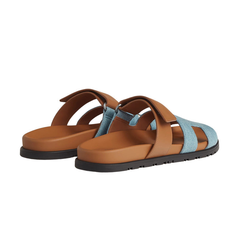 Hermès Chypre Sandal 'Bicolor Denim' (Women)