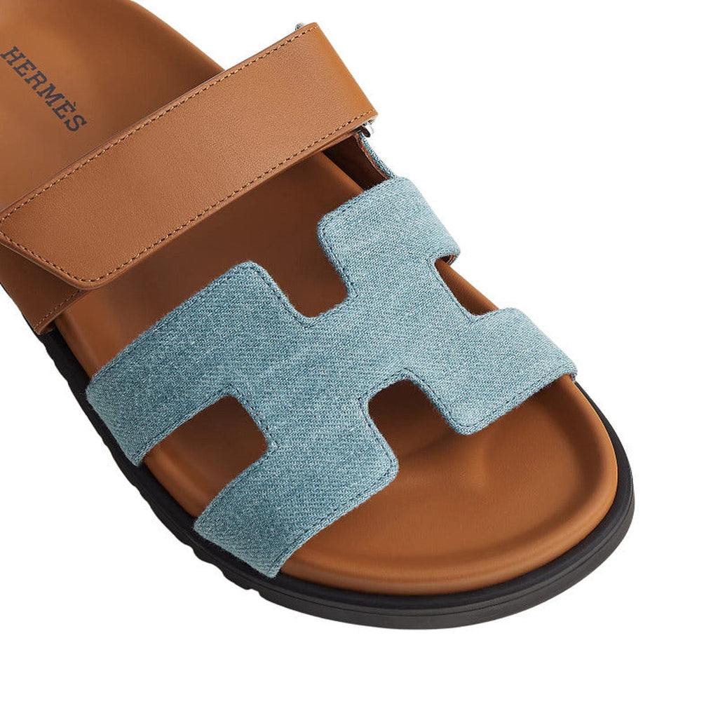 Hermès Chypre Sandal 'Bicolor Denim' (Women)