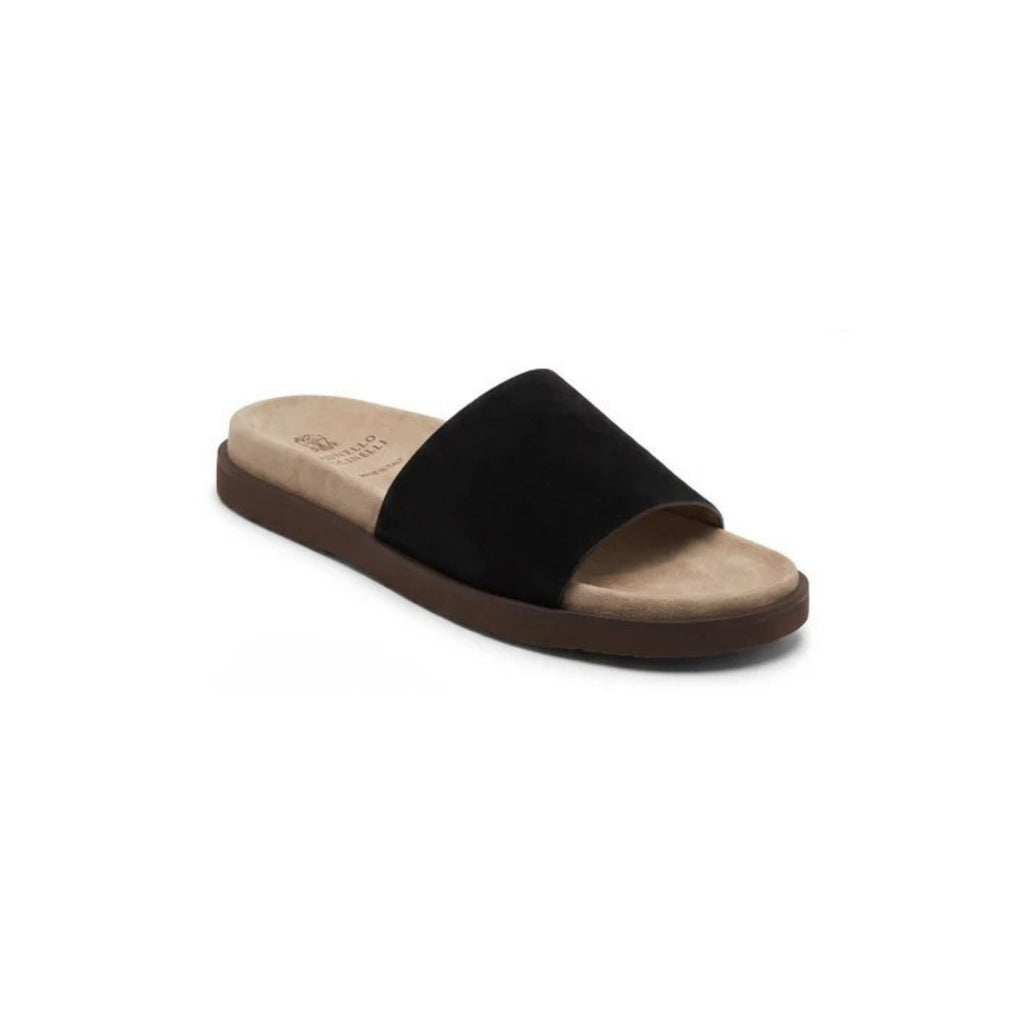 Brunello Cucinelli Suede Sandal 'Black' (Men)