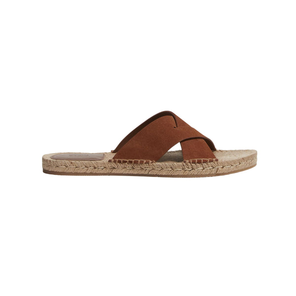 Zegna Triple Stitch™ Espadrille Sandal 'Dark Foliage Suede' (Men)