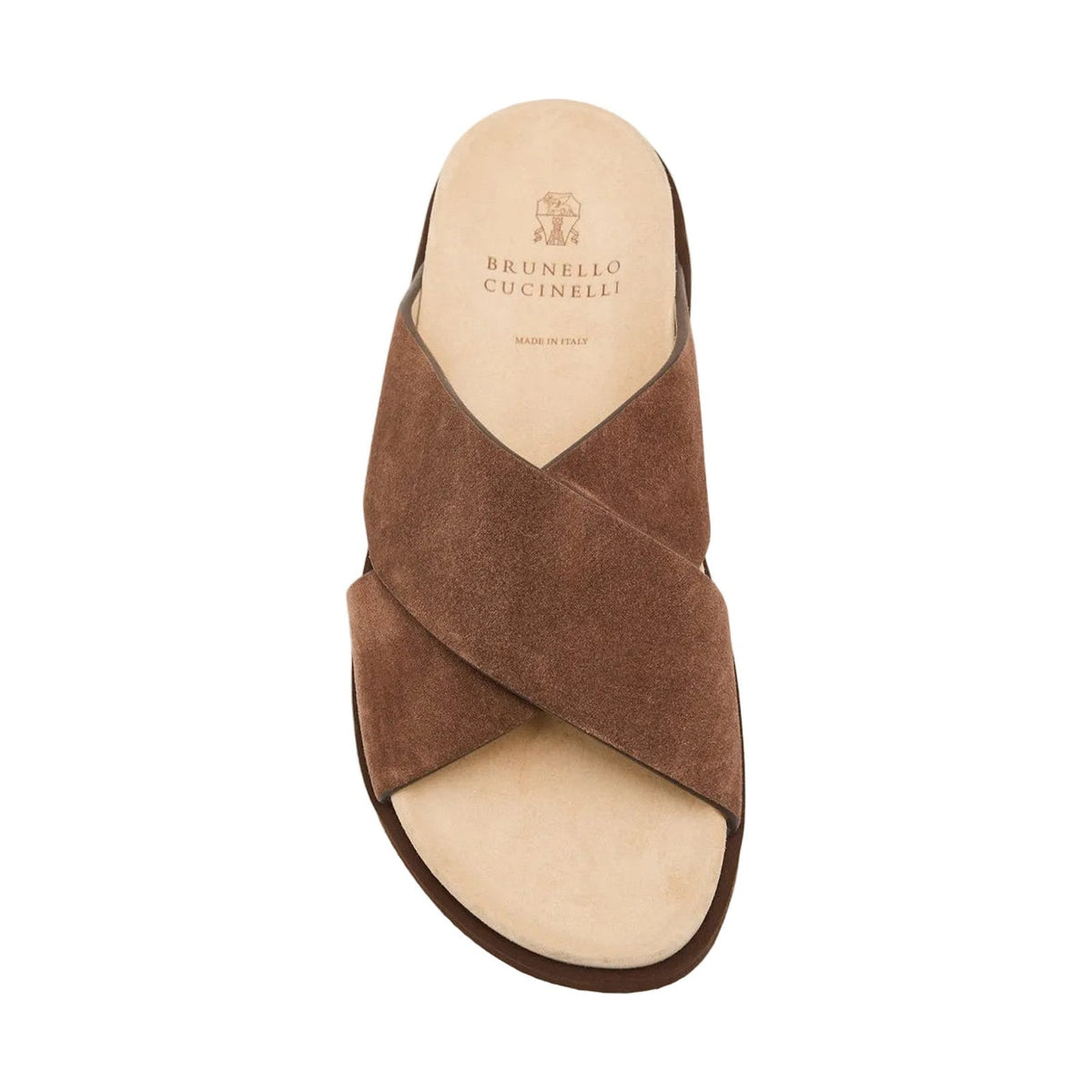 Brunello Cucinelli Crossover Sandal 'Brown Suede' (Men)