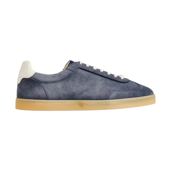 Brunello Cucinelli T-Toe Suede Sneaker 'Blue' (Men)