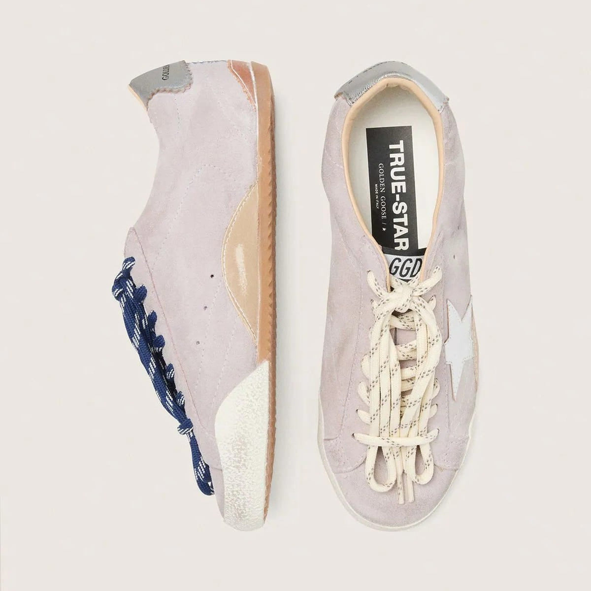 Golden Goose True-Star 'Pastel Pink Suede Silver Star' (Women)