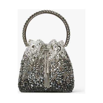 Jimmy Choo Bon Bon Bag 'Black Satin Crystal' (Women)