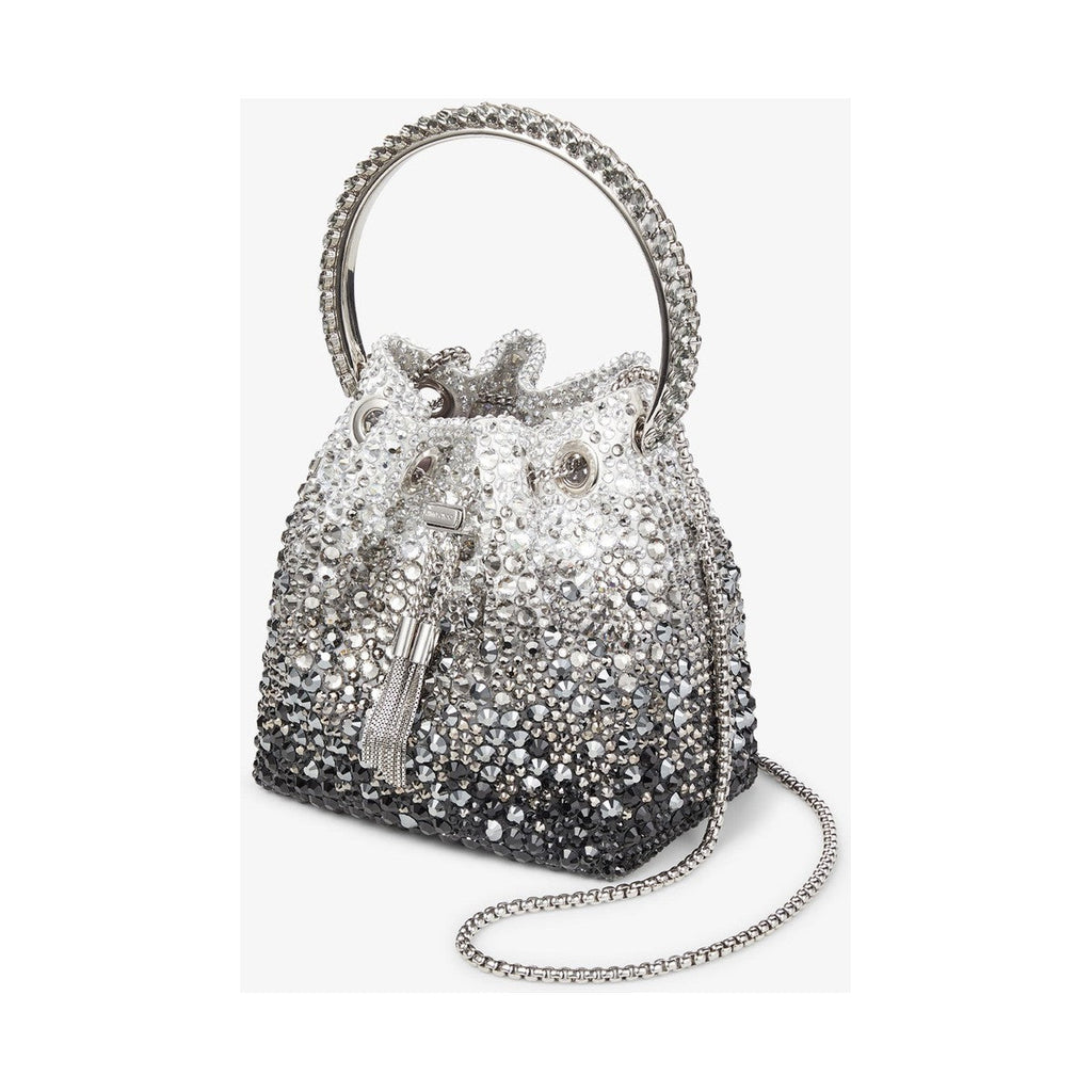 Jimmy Choo Bon Bon Bag 'Black Satin Crystal' (Women)