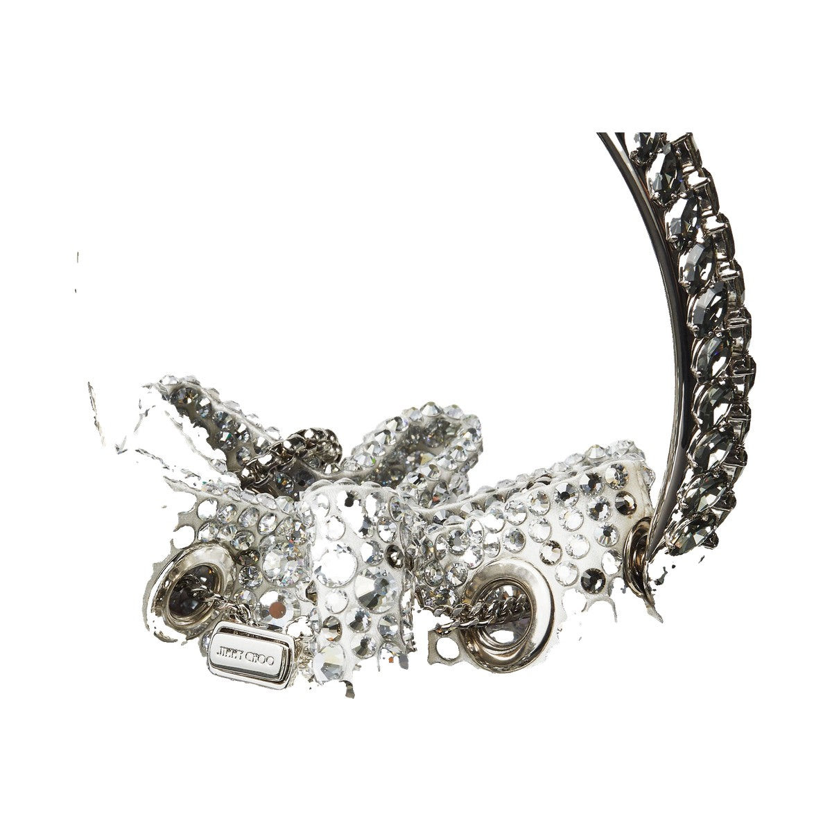 Jimmy Choo Bon Bon Bag 'Black Satin Crystal' (Women)