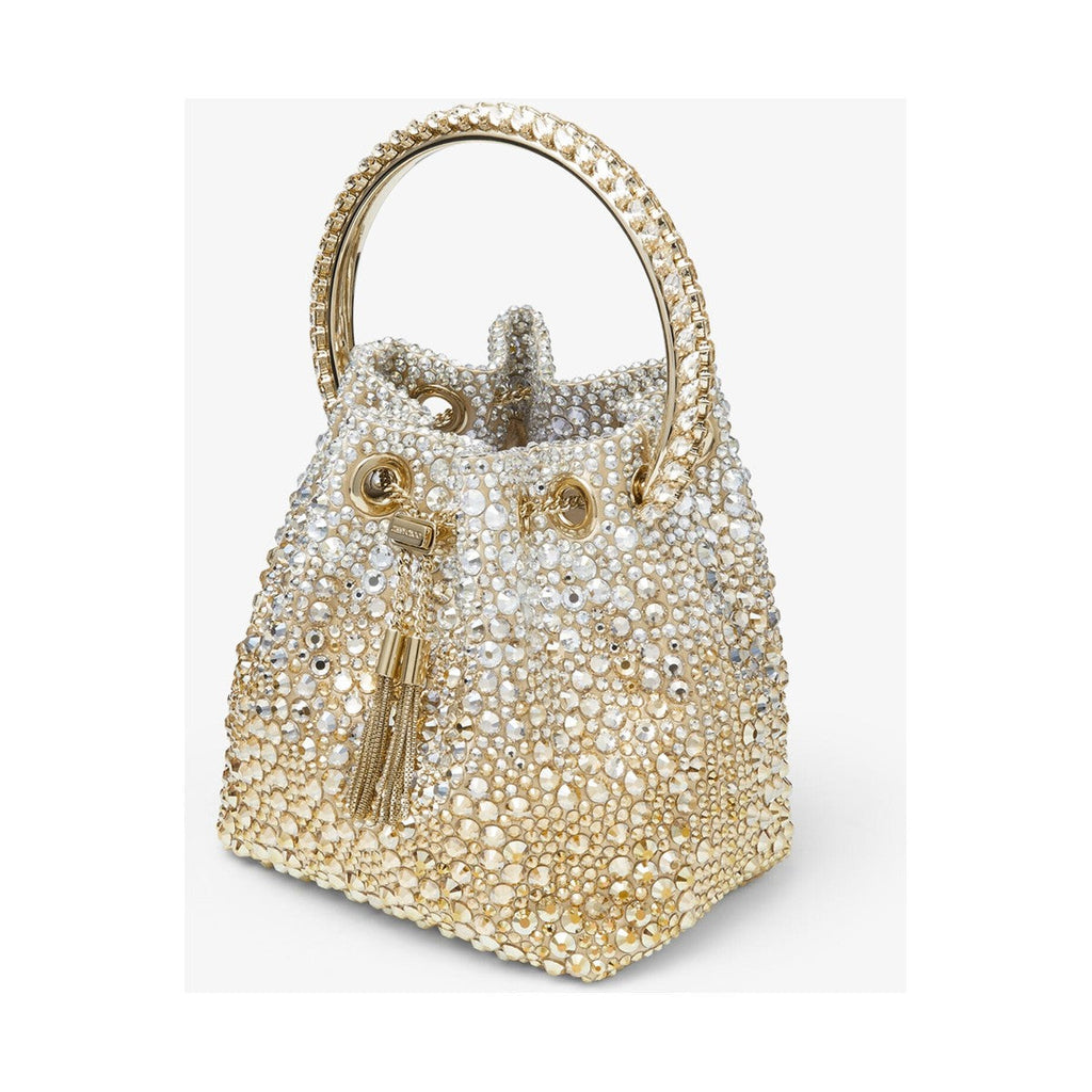 Jimmy Choo Bon Bon Bag 'Gold Satin Crystal' (Women)