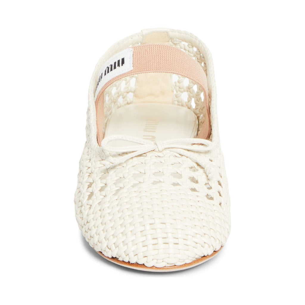 Miu Miu Mesh Ballerina 'White' (Women)