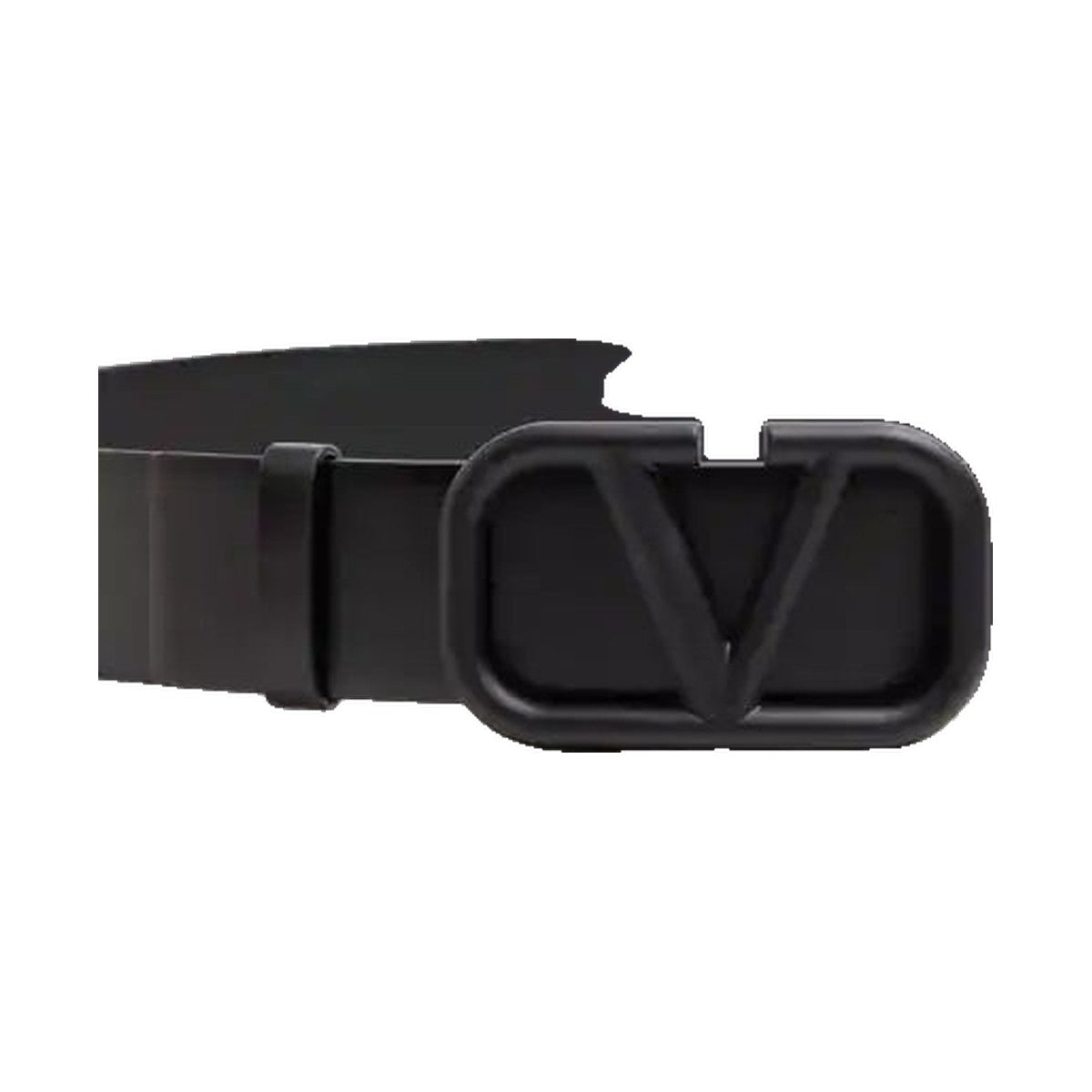 Valentino VLogo Signature Calfskin Belt 'Black' (Unisex)