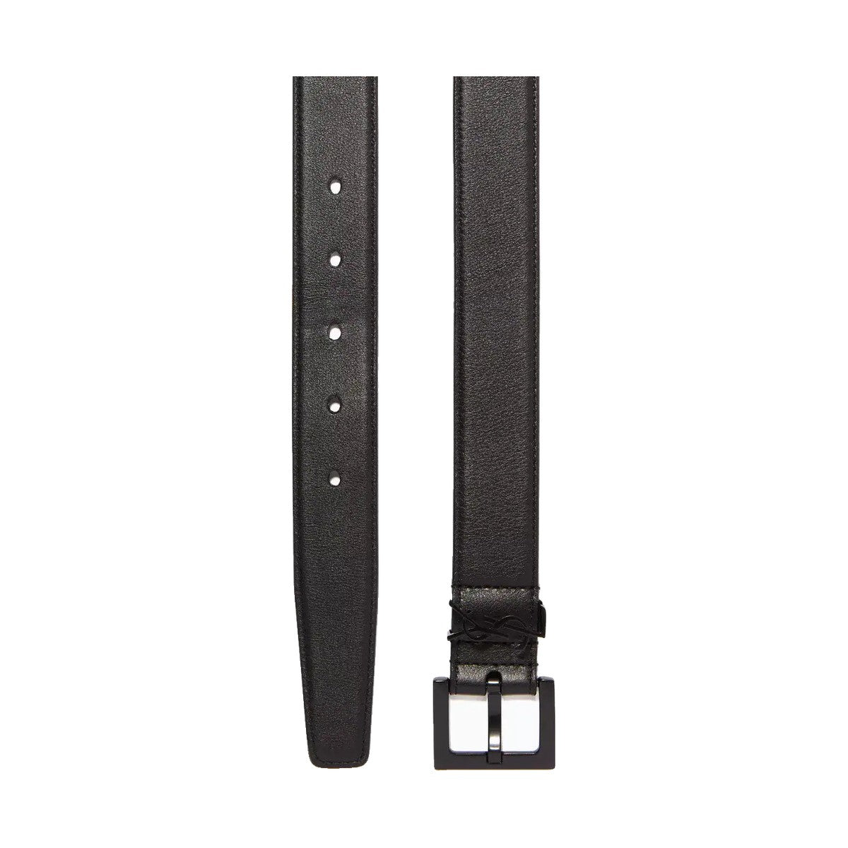 Saint Laurent Monogram Leather Belt 'Black' (Unisex)