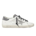 Golden Goose Super-Star 'Silver Glitter Heel Tab' (Women)