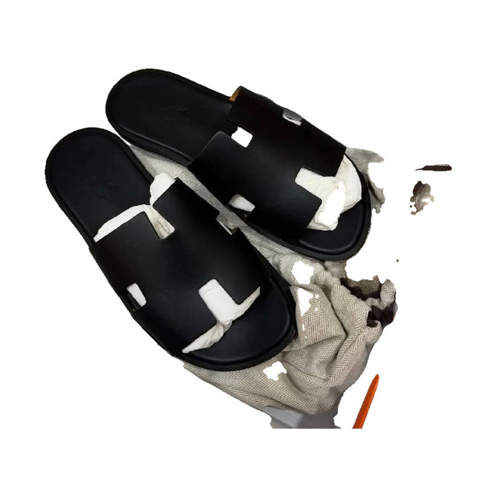 Hermès Izmir Sandal 'Noir Smooth Calfskin' (Men)